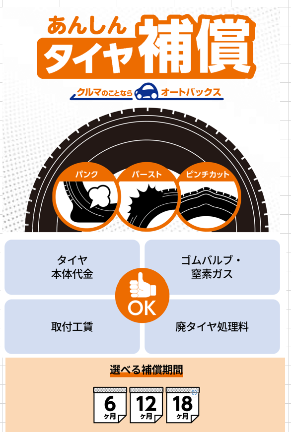 あんしんタイヤ補償の案内2023年9月以降