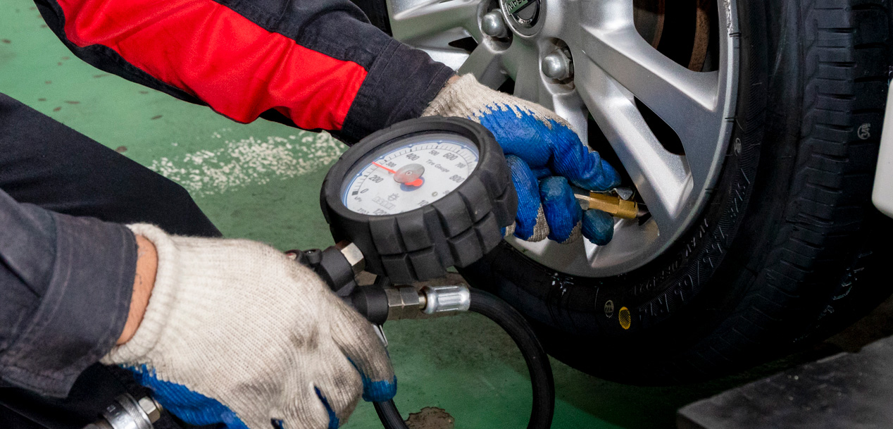 空気圧チェックの画像